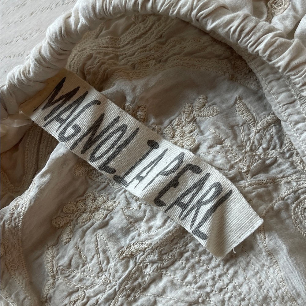 Magnolia Pearl Cream Embroidered Pants - Picture 4 of 8